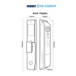 Khoá Cửa Gỗ Hubert HB CG86VF