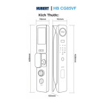 Khoá Cửa Gỗ Hubert HB CG85VF