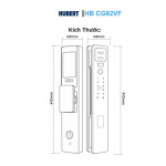 Khoá Cửa Gỗ Hubert HB HB CG82VF