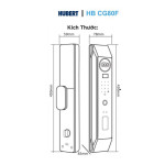 Khoá Cửa Gỗ Hubert HB HB CG80F