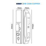 Khóa Cửa Gỗ Hubert HB CG68 Copper
