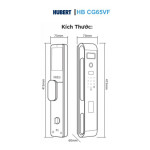 Khoá Cửa Gỗ Hubert HB CG65VF