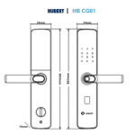 Khoá Cửa Gỗ Hubert HB CG61