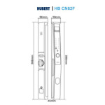 Khoá Cửa Nhôm Hubert HB CN82F