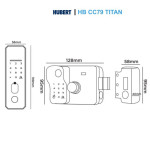 Khoá Cửa Cổng Hubert HB CC79 TITAN