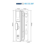Khoá Cửa Gỗ Hubert HB CG26F
