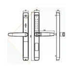 Khóa cửa nhôm Kassler KL- 599TD