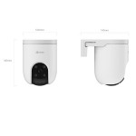 Camera ngoài trời Ezviz H8C pro 2K(R210) đèn cảnh báo xanh đỏ