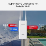 Bộ phát Wifi 4G LTE Mercusys MB118-4G (PoE, 300 Mbps)