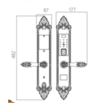 Khóa cửa vân tay đại sảnh Kassler KL-959G