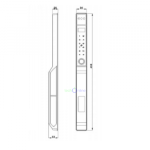 Khóa cửa vân tay Kassler KL-599 pro cửa Nhôm, Sắt