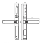 Khóa cửa vân tay Kassler KL-599 Slide