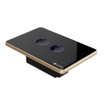 Công tắc cảm ứng Luto kính lõm viền Champagne