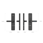 Khóa cửa thông minh DDL609-5HS tích hợp Vân tay, Mật khẩu, Thẻ từ