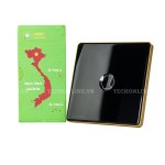 Công tắc cảm ứng BLE Premium 1 Nút, Hình Vuông, màu Đen