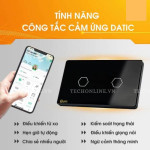 Công tắc cảm ứng WiFi Datic 2 Nút