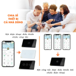 Công tắc cảm ứng WiFi Datic 3 Nút
