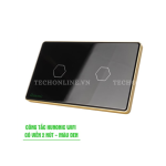 Công tắc cảm ứng WiFi Hunonic 2 Nút, Hình Chữ Nhật