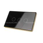 Công tắc cảm ứng WiFi Hunonic 3 Nút, Hình Chữ Nhật