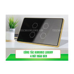 Công tắc cảm ứng BLE Luxury 4 Nút, Hình Chữ Nhật