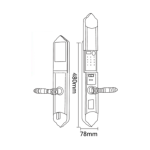 Khóa Đại Sảnh Hyundai HY-SLC8817 Gold