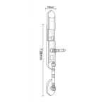 Khóa cửa Đại Sảnh Hyundai HY-SLC8820 Bronze