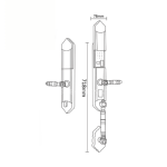 Khóa cửa Đại Sảnh Hyundai HY-SLC8818 Bronze