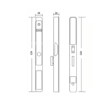 Khóa Cửa Nhôm nhận điện khuôn mặt Hyundai HY-SLS005F Black