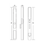 Khóa Cửa Nhôm Hyundai HY-SLS005 Black