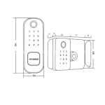 Khoá Cửa Cổng Hyundai HY-SLN002 Black