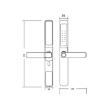 Khóa Cửa Nhôm Hyundai HY-SLS003
