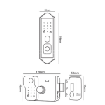 Khoá Cửa Cổng Hubert HB CCI3 EU Black