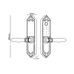 Khóa cửa Đại Sảnh Hubert HB DS79 Mini