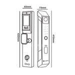 Khóa Cửa Gỗ Hubert HB CG88 Black