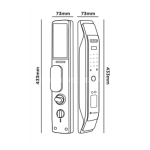 Khóa Cửa Gỗ Hubert HB CG87 Copper