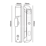 Khóa Cửa Gỗ Hubert HB CG69 Black