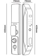 Khóa Cửa Gỗ Hubert HB CG68 Black