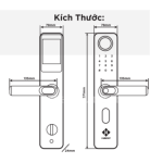 Khóa Cửa Gỗ Hubert HB CG66