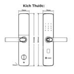 Khóa Cửa Gỗ Hubert HB CG62