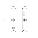 Khóa Cửa Gỗ Hubert HB CG59 Amber Gold