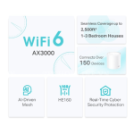 Hệ thống Mesh Wifi 6 AX3000 TP-link 1-pack 574 Mbps Deco X50