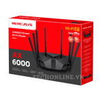 Router Wifi 6 AX6000 Băng Tần Kép, 8 ăng-ten MR90X