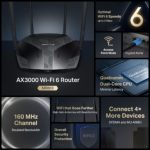 Router Wifi 6 Băng Tần Kép AX3000 MR80X