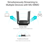 Router Wifi Băng Tần Kép AC1200 Archer C64
