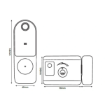 Khóa cửa cổng Kassler KL-579 CNC-Silver Grey