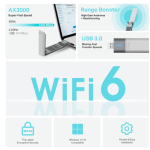 AX3000 High Gain Dual Band Wifi 6 USB Adapter Archer TX50UH
