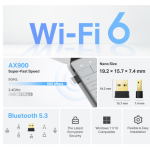 Bộ Chuyển Đổi USB Bluetooth 5.3 Nano Wifi 6 Băng Tần Kép AX900