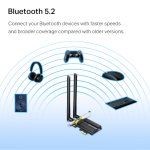 Bộ Chuyển Đổi Bluetooth PCI Express Wi Fi 6 Băng Tần Kép AX3000 Archer TX50E(EOL)