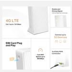 Router 4G LTE Wi-Fi N300, Modem 150Mbps, Ăng-ten Nội Bộ