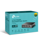 Switch Easy Smart, 5 Cổng Gigabit với 4 Cổng PoE+ TL-SG105MPE